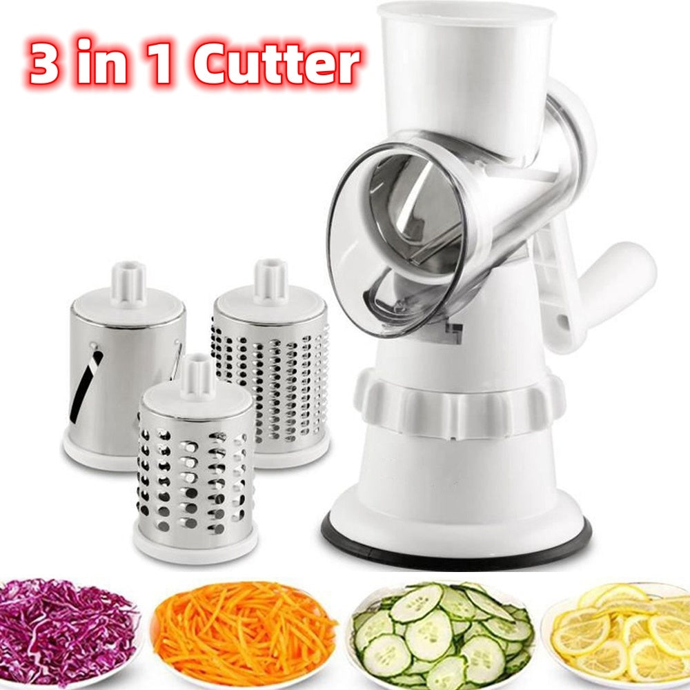 3 In 1 Vegetable Slicer Manual Kitchen