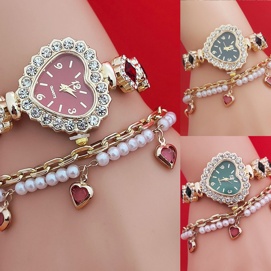 Fashion Love Shape Bracelet Watch