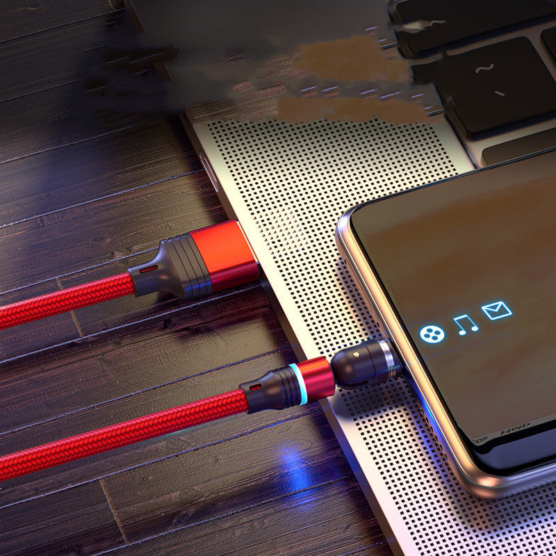 540 Degree Rotating Magnetic Suction Charger For Android Type C